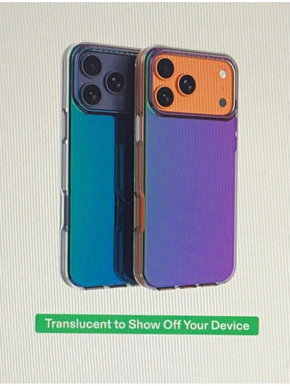 Onn Case for 17 Pro Max Opalescent